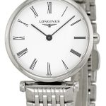 longines damklocka l4.209.4.11.6 grande classique vit/stål ø24 mm