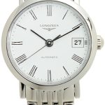 longines damklocka l4.309.4.11.6 elegant vit/stål ø25.5 mm