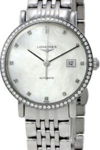 Longines Damklocka L4.310.0.87.6 Elegant Vit/Stål Ø29 mm