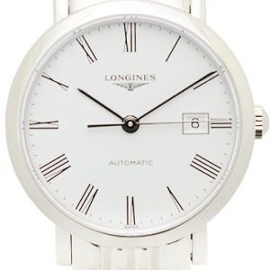 Longines Damklocka L4.310.4.11.6 Elegant Vit/Stål Ø29 mm