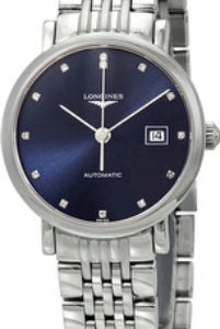 Longines Damklocka L4.310.4.97.6 Elegant Blå/Stål Ø29 mm