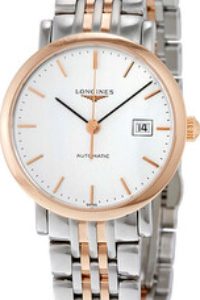 Longines Damklocka L4.310.5.12.7 Elegant Vit/Roséguldstonat stål