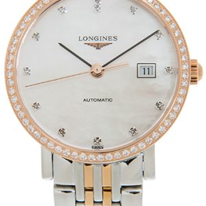 Longines Damklocka L4.310.5.88.7 Elegant Vit/18 karat roséguld Ø29