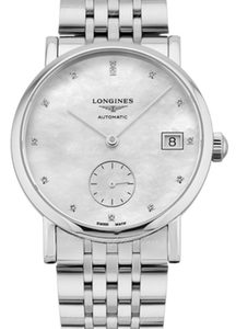 Longines Damklocka L4.312.4.87.6 Elegant Vit/Stål Ø34.5 mm