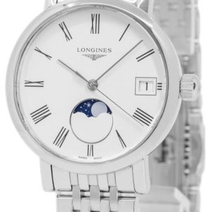 Longines Damklocka L4.330.4.11.6 Elegant Silverfärgad/Stål Ø30 mm