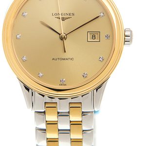 Longines Damklocka L4.374.3.37.7 Flagship Guld/Gulguldtonat stål