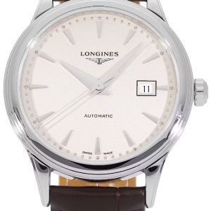 Longines Damklocka L4.374.4.79.2 Flagship Beige/Läder Ø30 mm