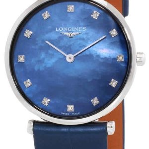 Longines Damklocka L4.512.4.81.2 La Grande Classique De Blå/Läder