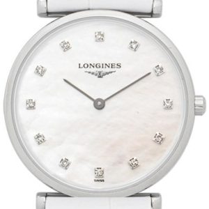 Longines Damklocka L4.512.4.87.0 La Grande Classique De Vit/Läder