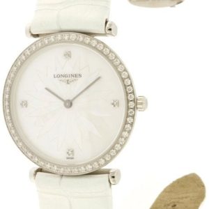 Longines Damklocka L4.513.0.25.2 La Grande Classique De Vit/Läder