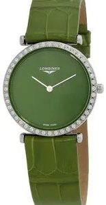 Longines Damklocka L4.523.0.60.2 La Grande Classique De Grön/Läder
