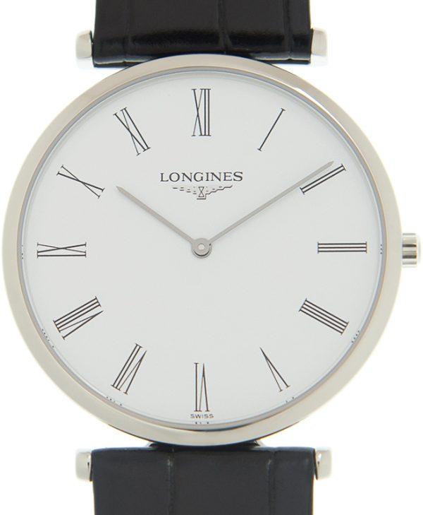 longines damklocka l4.709.4.21.2 la grande classique de vit/läder