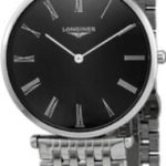 longines damklocka l4.755.4.51.6 la grande classique de svart/stål