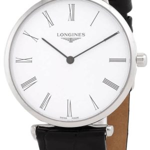 Longines Damklocka L4.866.4.11.2 La Grande Classique De Vit/Läder