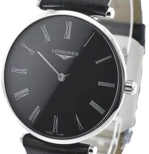 Longines Damklocka L4.866.4.51.2 La Grande Classique De Svart/Läder
