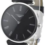 longines damklocka l4.866.4.51.2 la grande classique de svart/läder