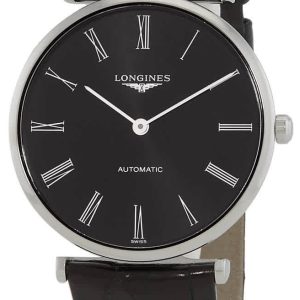 Longines Damklocka L4.908.4.51.2 La Grande Classique De Svart/Läder