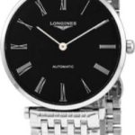 longines damklocka l4.908.4.51.6 la grande classique de svart/stål