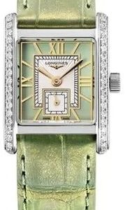 Longines Damklocka L5.200.0.05.2 Mini DolceVita Grön/Läder 29x21.5