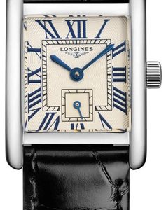 Longines Damklocka L5.200.4.71.2 Mini DolceVita Vit/Läder 29x21.5 mm