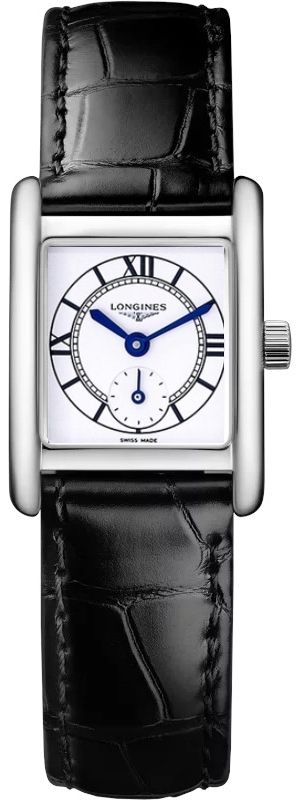 Longines Damklocka L5.200.4.75.2 Mini DolceVita Silverfärgad/Läder