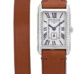 longines damklocka l5.255.0.71.b dolcevita silverfärgad/läder