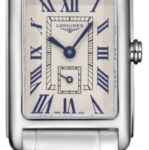 Longines Damklocka L5.255.4.71.2 DolceVita Beige/Läder