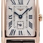longines damklocka l5.255.8.71.0 dolcevita silverfärgad/läder