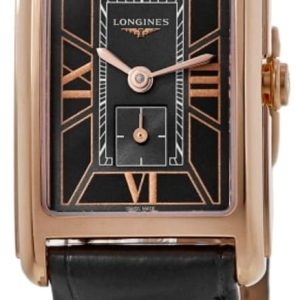 Longines Damklocka L5.255.8.75.2 Dolcevita Grå/Läder