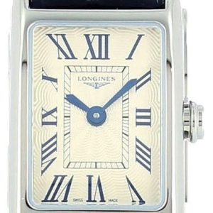 Longines Damklocka L5.258.4.71.0 DolceVita Beige/Läder