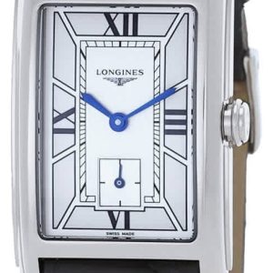 Longines Damklocka L5.512.4.75.2 Dolcevita Silverfärgad/Läder