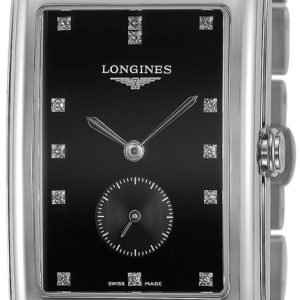 Longines Damklocka L5.755.4.57.6 DolceVita Svart/Stål
