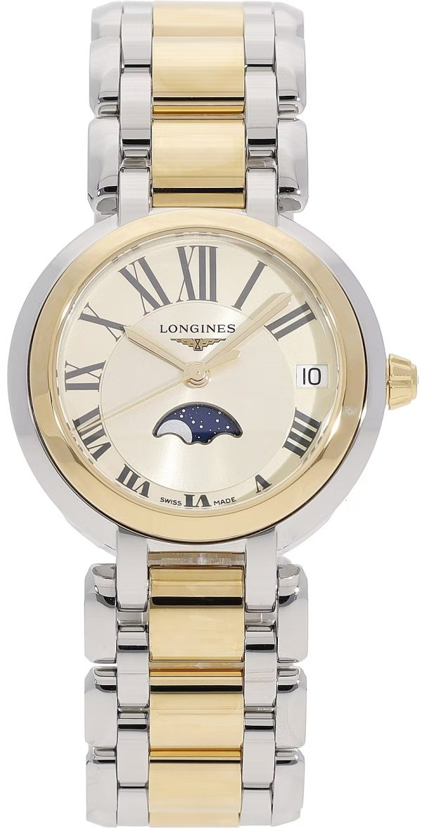 longines damklocka l8.115.5.31.7 primaluna champagnefärgad/18 karat