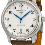 longines herrklocka l2.628.4.78.3 master vit/läder ø38.5 mm