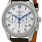 longines herrklocka l2.759.4.78.3 master silverfärgad/läder ø42 mm