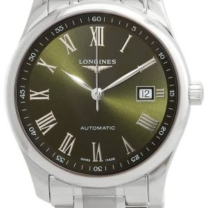 Longines Herrklocka L2.793.4.09.6 Master Grön/Stål Ø40 mm
