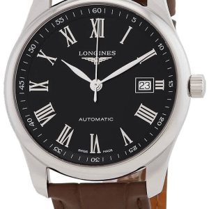 Longines Herrklocka L2.793.4.59.2 Master Svart/Läder Ø40 mm