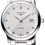 longines herrklocka l2.793.4.77.6 master silverfärgad/stål ø40 mm