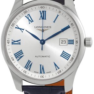 Longines Herrklocka L2.893.4.79.2 Master Silverfärgad/Läder Ø42 mm