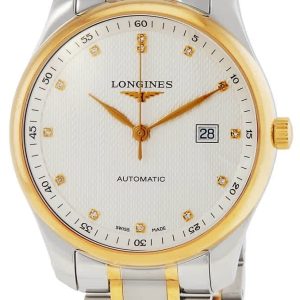 Longines Herrklocka L2.893.5.97.7 Master Silverfärgad/Gulguldtonat