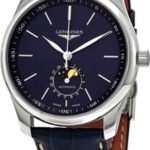 longines herrklocka l2.909.4.92.0 master blå/läder ø40 mm