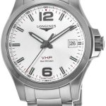 longines herrklocka l3.716.4.76.6 conquest silverfärgad/stål ø41 mm