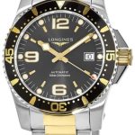longines herrklocka l3.742.3.56.7 hydroconquest svart/gulguldtonat