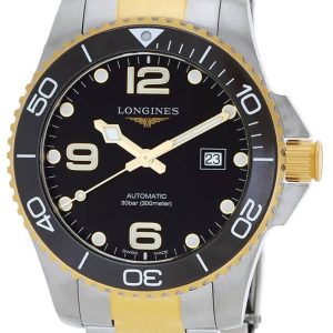 Longines Herrklocka L3.782.3.56.7 HydroConquest Svart/Stål Ø43 mm