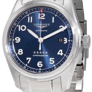 Longines Herrklocka L3.811.4.93.9 Spirit Prestige Blå/Stål Ø42 mm