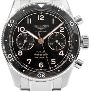 Longines Herrklocka L3.821.4.53.6 Spirit Flyback Svart/Stål Ø42 mm
