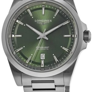 Longines Herrklocka L3.830.4.02.6 Conquest Grön/Stål Ø41 mm