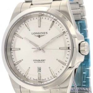 Longines Herrklocka L3.830.4.72.6 Conquest Silverfärgad/Stål Ø41 mm