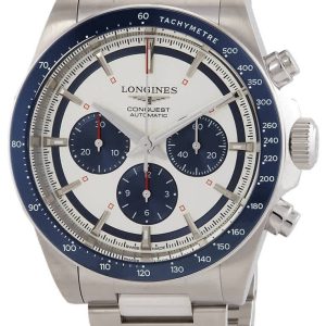 Longines Herrklocka L3.835.4.98.6 Conquest Silverfärgad/Stål Ø42 mm