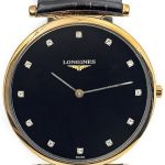 longines herrklocka l4.766.1.57.2 la grande classique de svart/läder